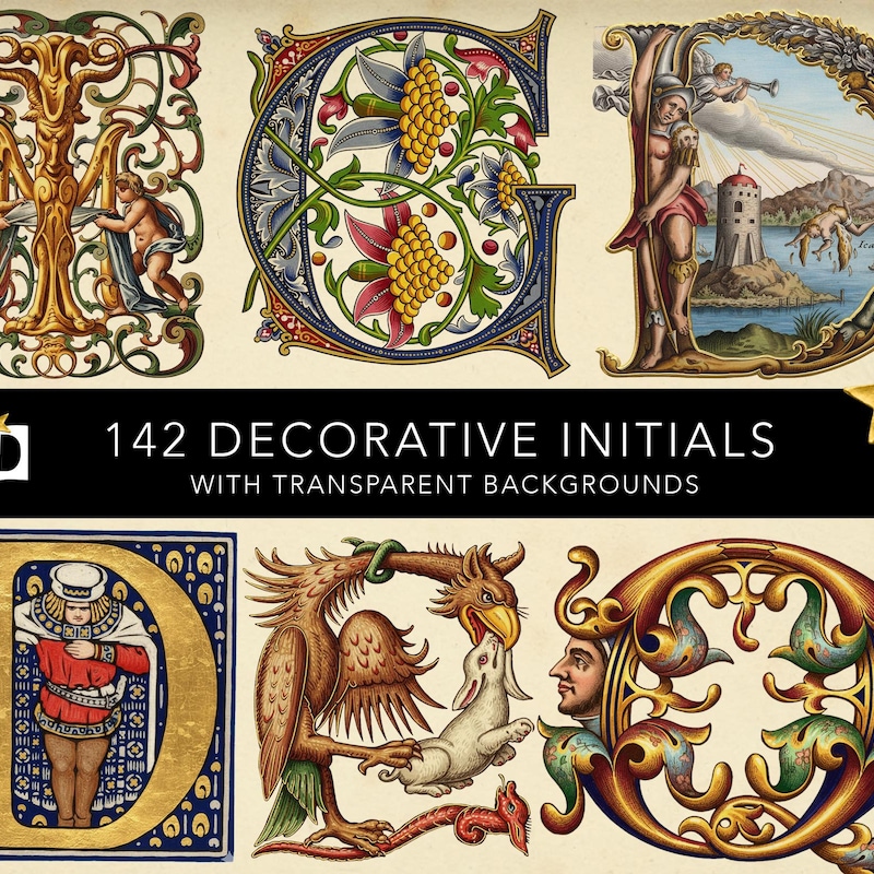 Illuminated Letter Design - Etsy