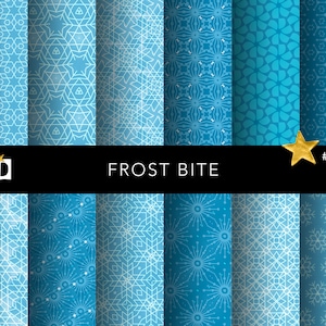 Dekoratives Eisblaues digitales Bastelpapier für Scrapbook Origami DIY Buchbinderprojekte High Res Geschenkverpackung