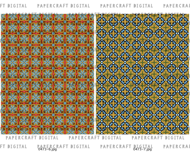 Book Binding Endpaper Patterns Decorative Patterned Papers Etsy