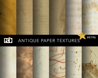 Textures de papier antique | Vieux fond grunge taché 300 ppp | Faux vélin et feuilles de journal