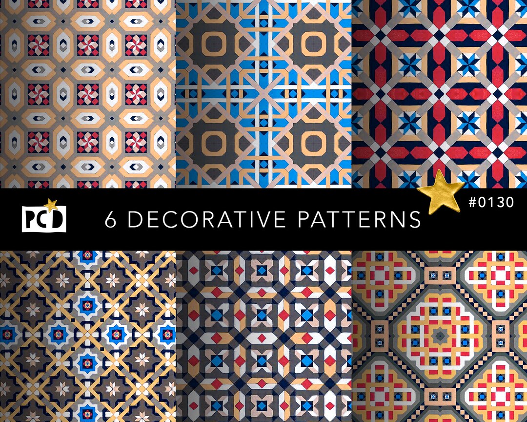 Ecclesiastical Tile Patterns | Gothic Revival Encaustic Digital Paper ...