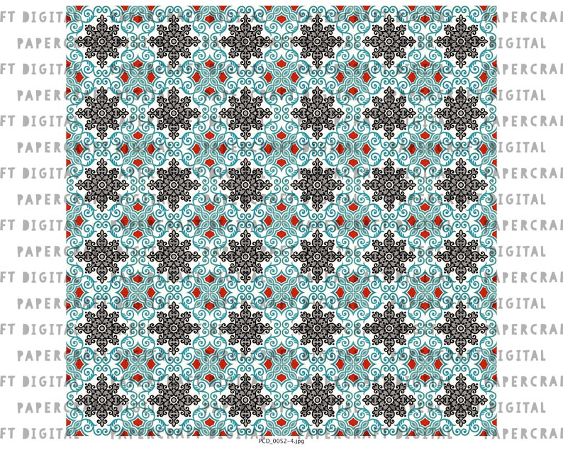 Vintage Scrapbook Printable Paper Old Italian Pattern - Etsy