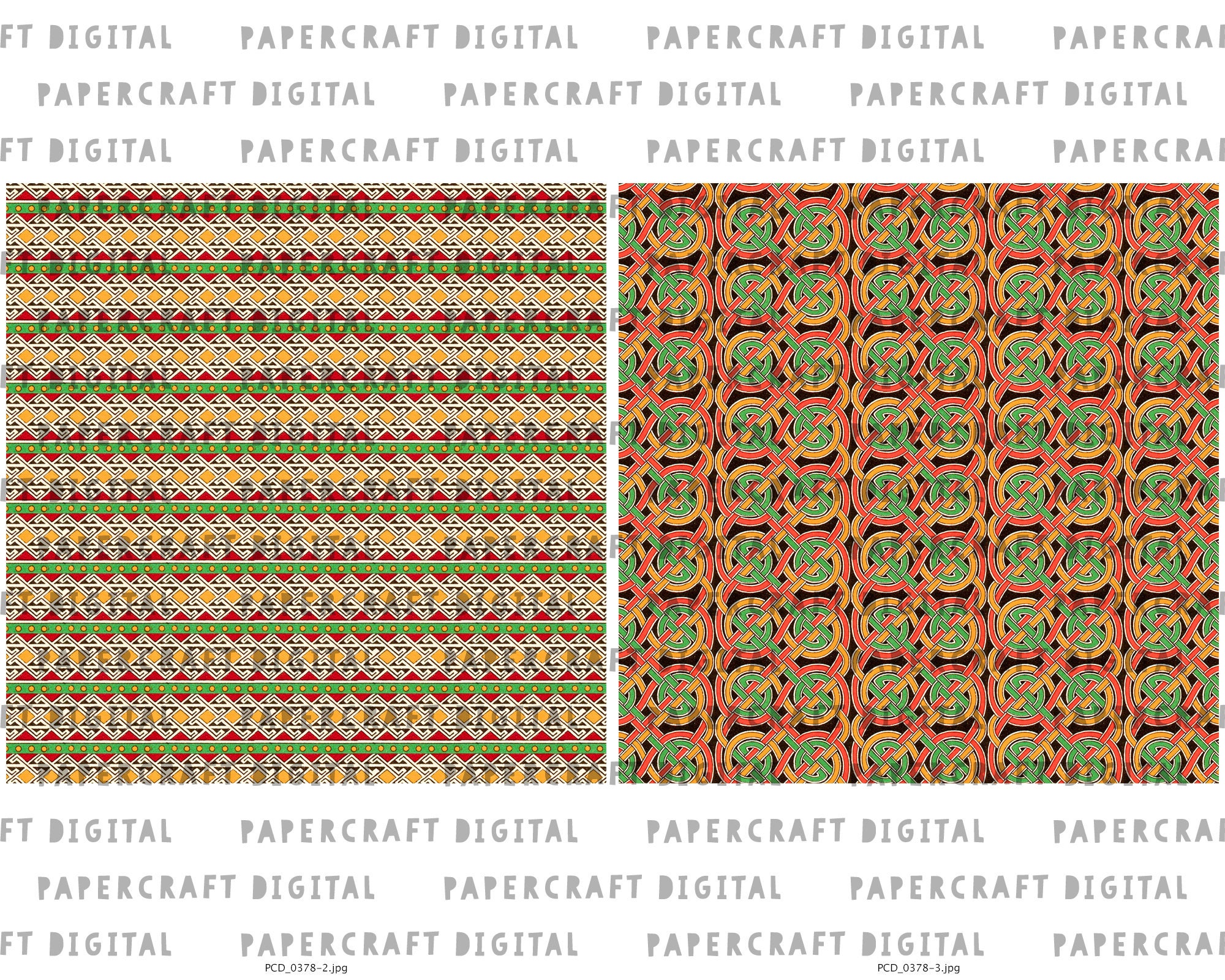 Celtic Printable Paper Patterns Old Irish Seamless | Etsy
