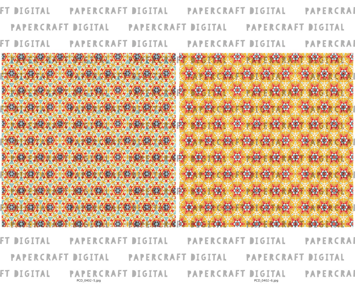 Scrapbook Printable Paper Patterns Decorative Seamless Etsy
