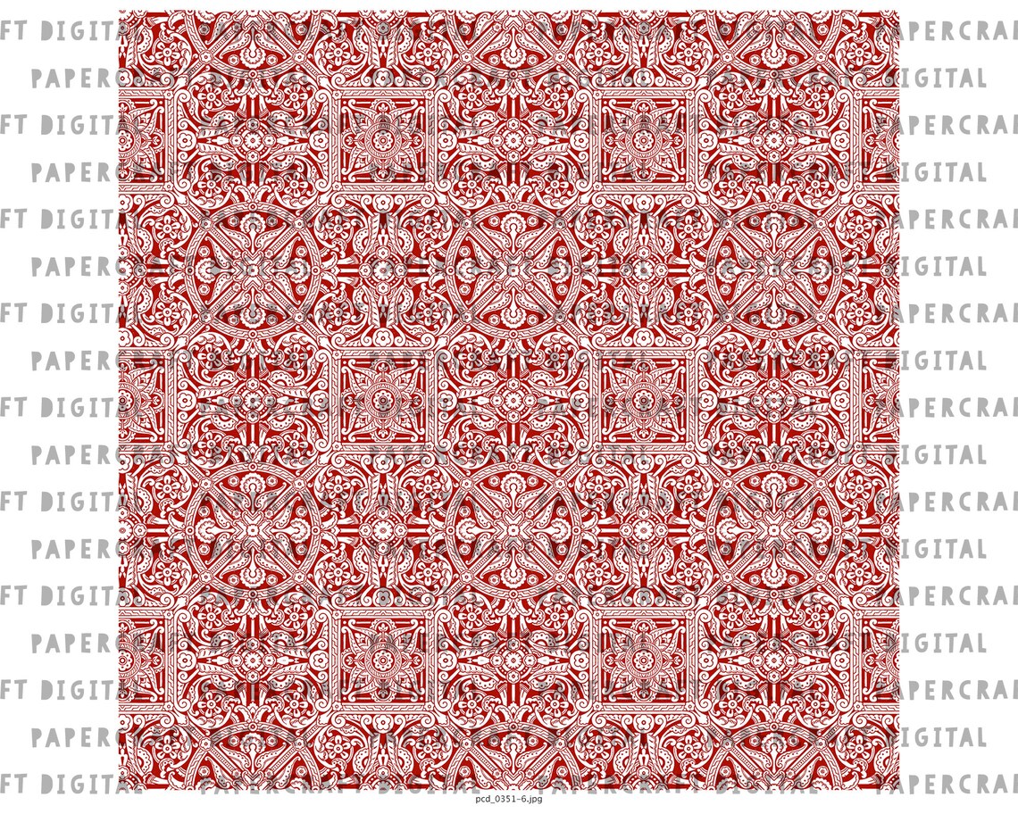 Patterned Paper Pack | Vintage Scrapbook Printable Paper | Old Ornate ...