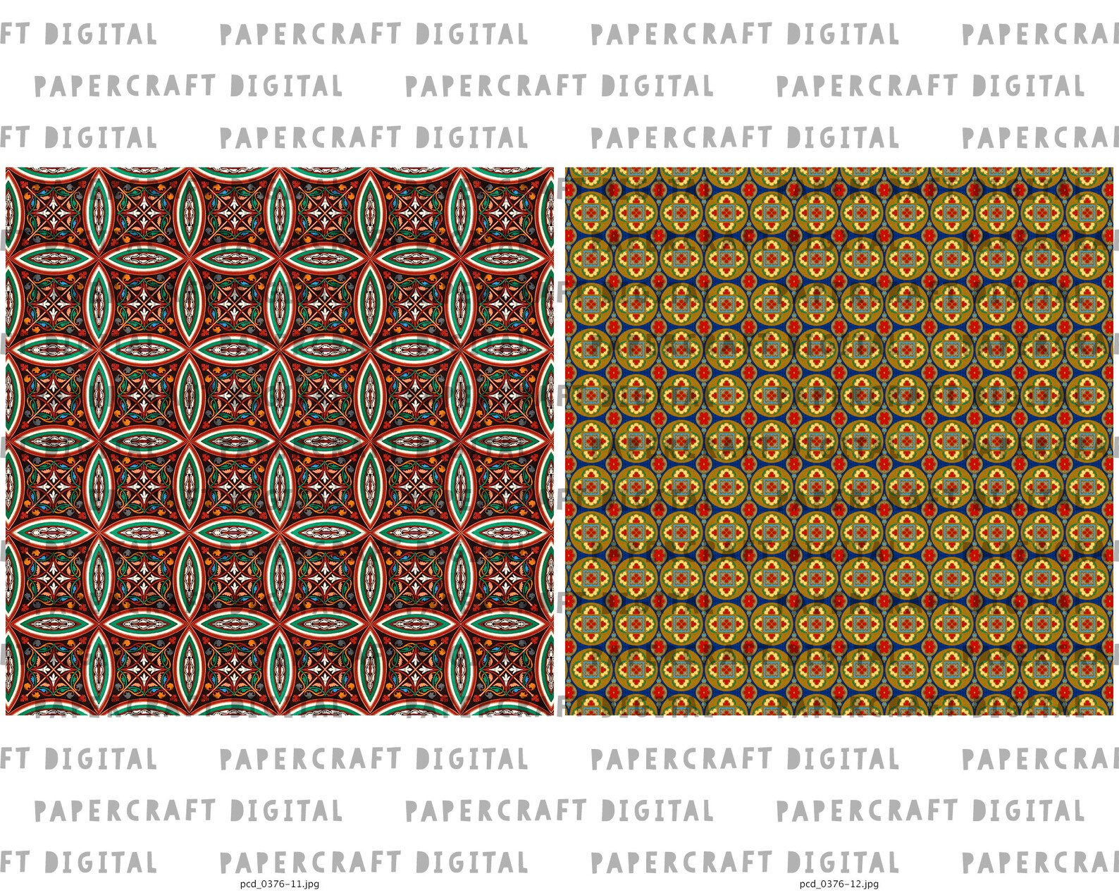 Medieval Printable Paper Patterns | Old Middle Ages Seamless Decorative ...