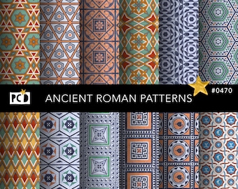 Ancient Roman Patterns | Antique Greek Paper Patterns | Soap Wrapping Papers