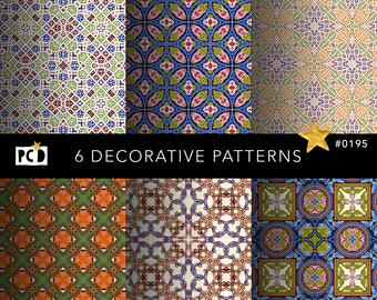 Vintage Scrapbook Printable Paper | Old Medieval Patterned Design | Antique Middle Ages Seamless Decorative Print Design | Digital Pack
