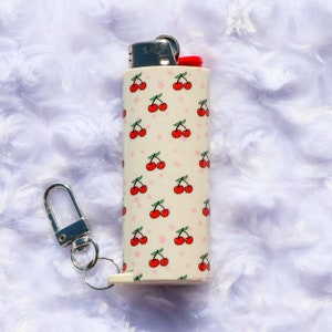 Cherry Pop Keychain Lighter Sleeve Aesthetic Lighter Case 