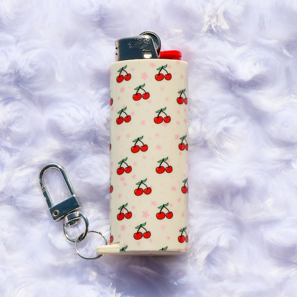 Cherry Pop - Keychain Lighter Sleeve - Aesthetic Lighter Case - Lighter Case - Lighter NOT Included!