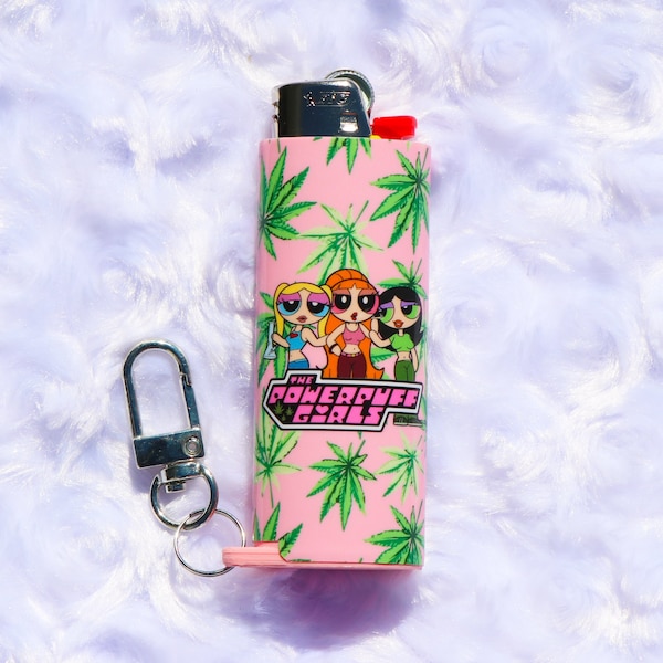 Stoner Girls - Keychain Lighter Sleeve - Lighter Sleeve - Lighter Case - Lighter NOT Included!