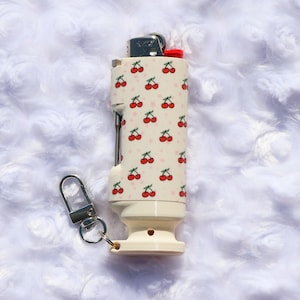 Cherry Pop - Bee Blazin' Lighter Sleeve - Hemp Wick Lighter w/ Pokie - Aesthetic Lighter Case - BIC Lighter Not Included