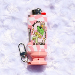 Find Your Place - Bee Blazin' Lighter Sleeve - Hemp Wick Lighter w/ Pokie - Bee Blazin' Lighter Sleeve - BIC Lighter Not Included
