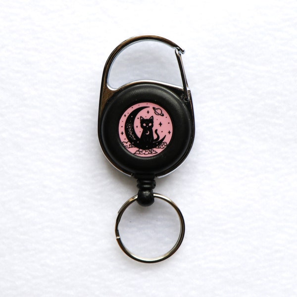 Witches Furr-miliar - Retractable Key Ring - Retractable Lighter Reel for All 3D Bee Sleeves Lighter Sleeves - Key Ring ONLY!