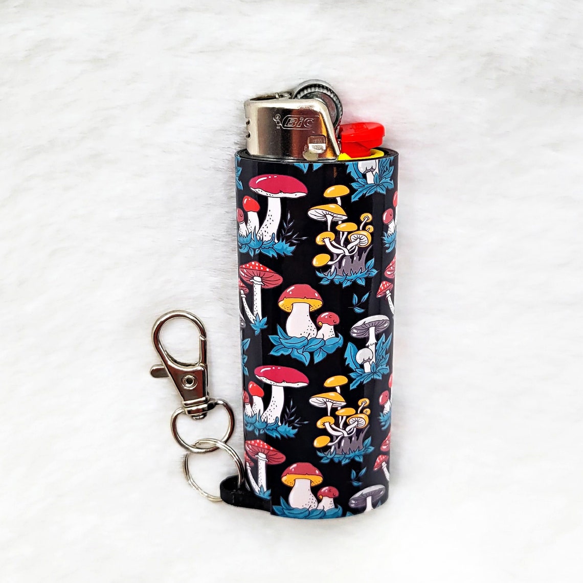 Mushroom Variety Keychain Lighter Sleeve Lighter Case Etsy