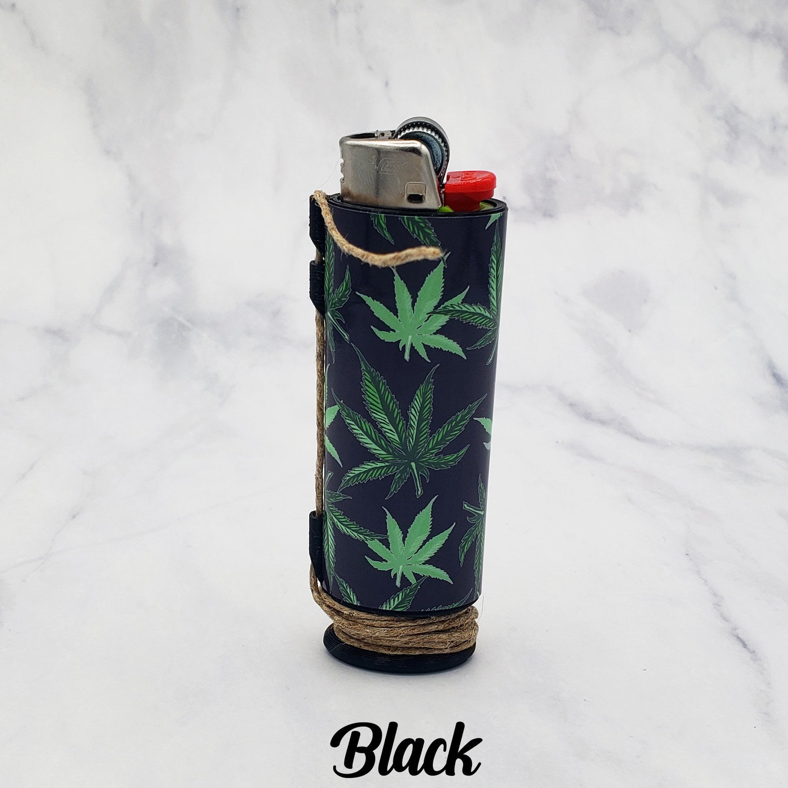 Cannabis Hemp Wick Lighter Case Hemp Wick Lighter Dispenser Etsy