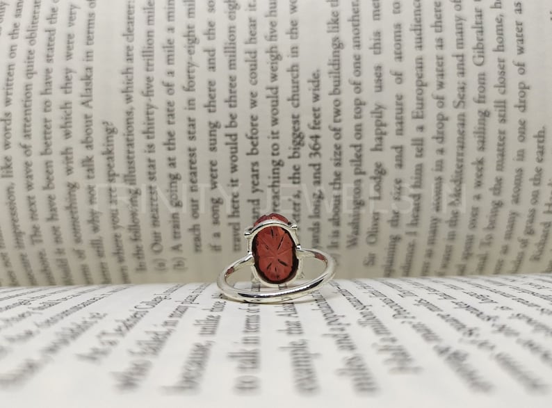 Sale Natural Gemstone Faceted Gemstone Handmade Garnet Quartz Ring Red Color Stone 925 Sterling Silver Oval Shape Prong Setting
