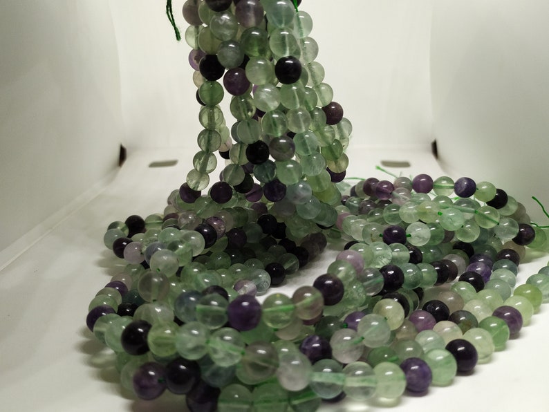 Gemstone Beads AAA Quality Multi Flouride Beads Natural Gemstone Handmade Beads Handmade Multi Color Stone