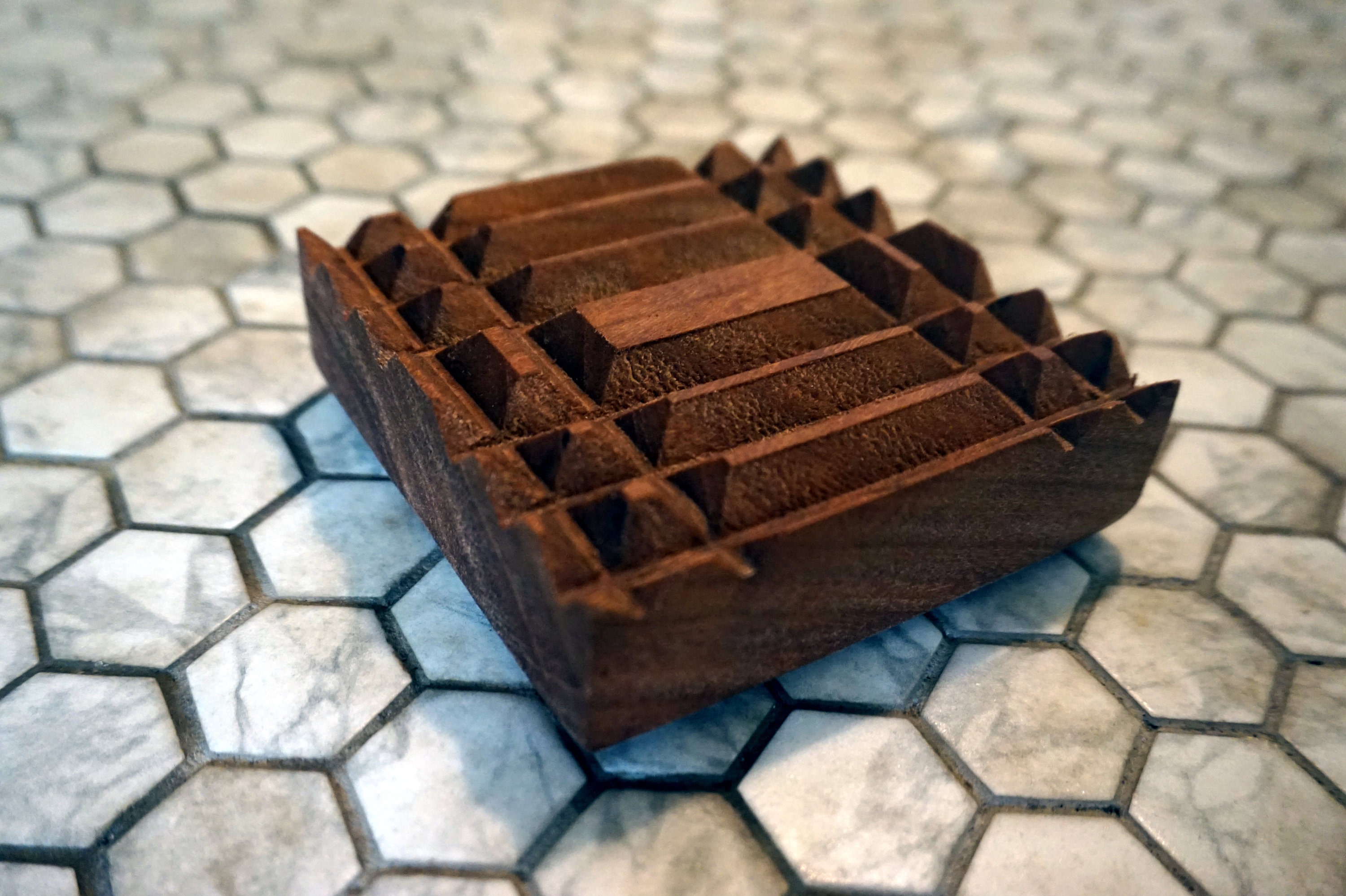 Mayan Wooden Soap Dish, Tray, Holder, Porte-Savon