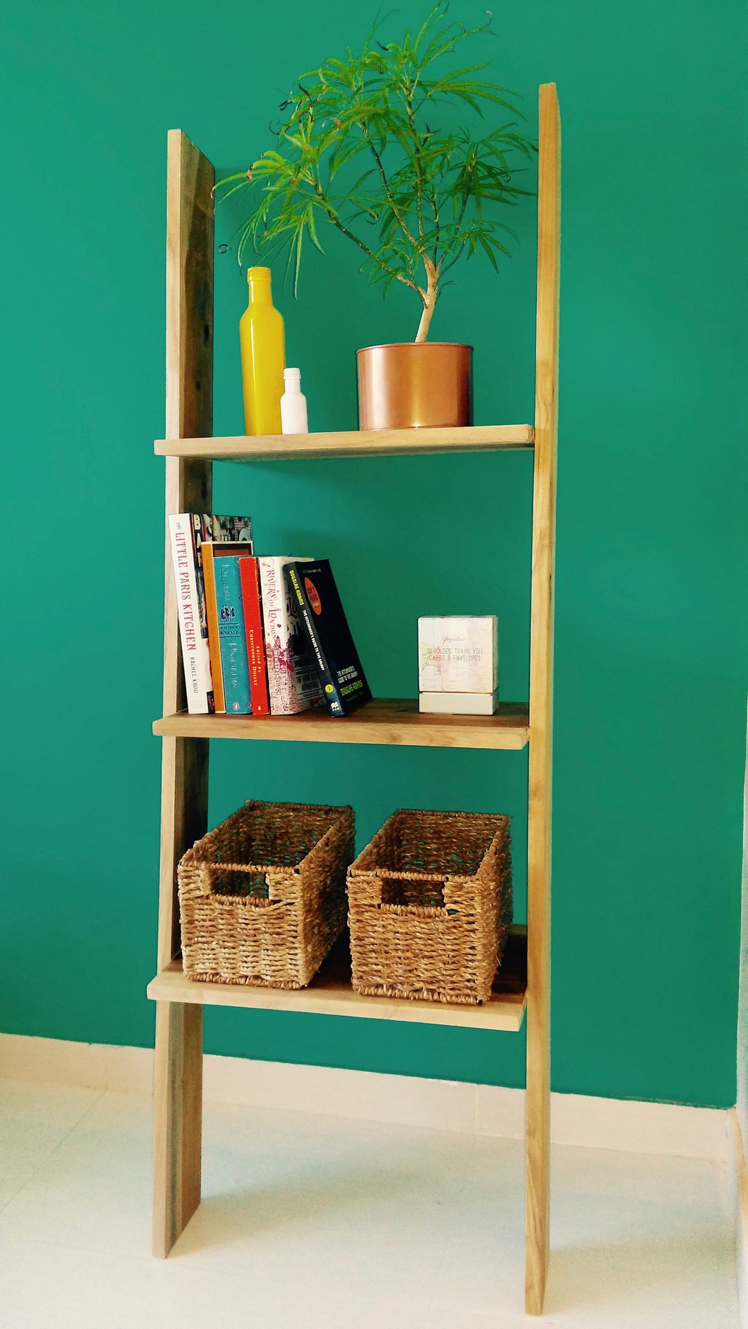 The Ladder Shelf Etageres Bookshelf Bibliotheque Etsy