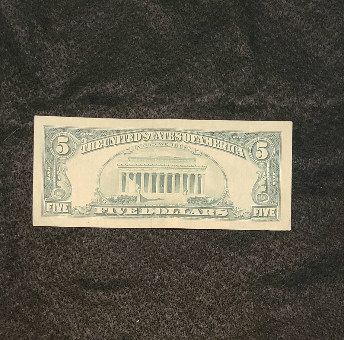 1974 Five Dollar Bill E 70446179 Vintage Currency Vintage Five Etsy
