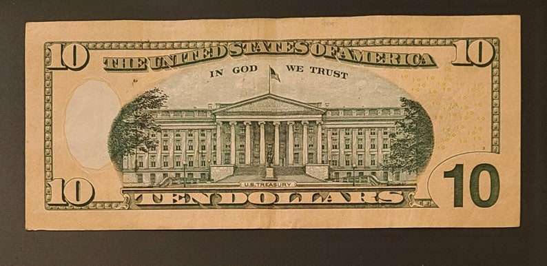 2017 Ten Dollar Bill Star Note Serial Numer NI 05661376 Stsr | Etsy
