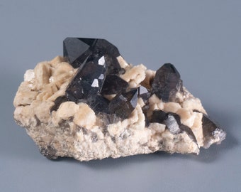 101g Black Quartz in Cleavelandite Matrix Spellwork Minerals Metaphysical Decor Arkansas  Crystal Crystal Healing Raw Stone