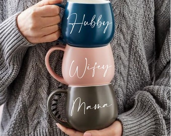 Personalised Coffee Mug - Hug Mug, Mothers Day Gift, Custom Coffee Cup, Personalised Mug, Bridal Party Gift, Teacher Gift, Fathers Day Gift