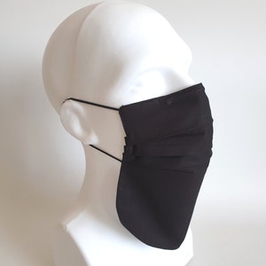 Maschera Viso Barba, Maschera per Uomini Barbuti, 3 Strati Maschera Faccia, Maschera Viso di Cotone, Maschera Faccia Nera per l'Uomo, Maschera Lavabile, Maschera Uomo Faccia Naso Filo