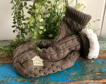 WS Hüttensocken Hasen Stoppersocken gefüttert Noppen ABS Hausschuhe Socken 35-40 WS Hüttensocken Hasen Stoppersocken gefüttert Noppen ABS Hausschuhe Socken 35-40