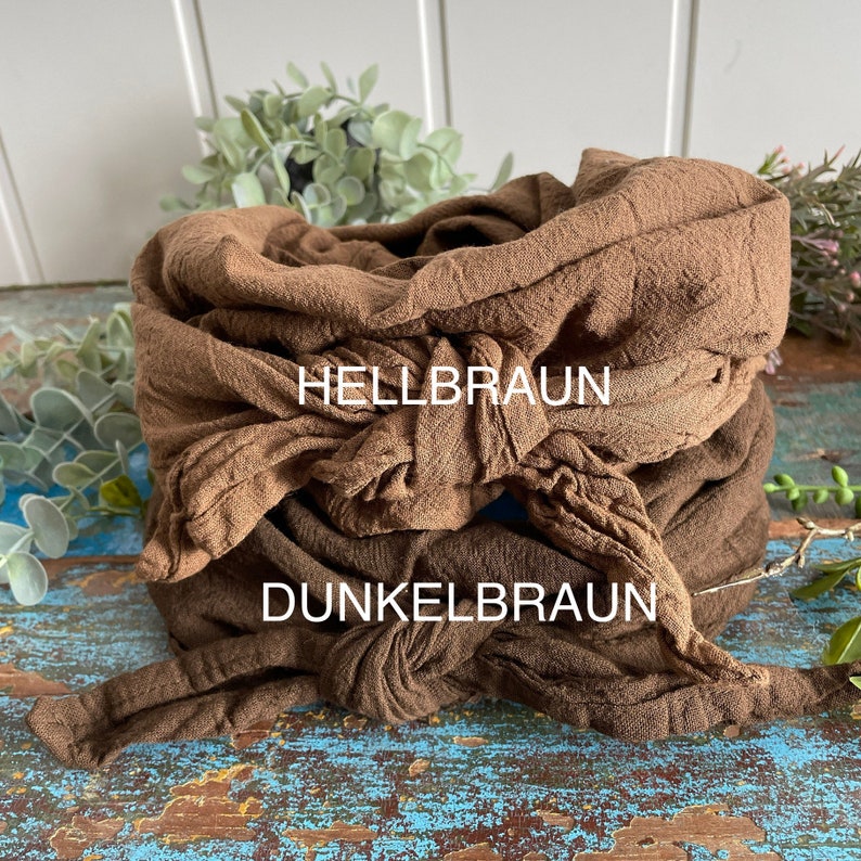 Halstuch in vielen Farben, für Groß und Klein zum Knoten, Baumwollcrepp, ähnlich Musselin, 100% Biobaumwolle Bild 4