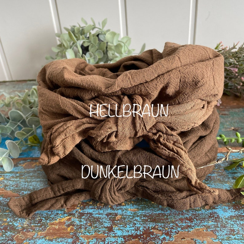 Halstuch in vielen Farben, für Groß und Klein zum Knoten, Baumwollcrepp, ähnlich Musselin, 100% Biobaumwolle Bild 2