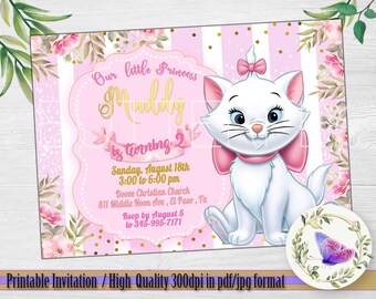 Kitty Party Marie Party Package Marie Aristocats Printable Party Package Disney Marie Party Package Marie Aristocats Birthday Party