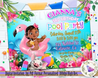 Moana Pool Party Etsy