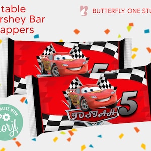 Editable Cars Hershey Wrappers, Hershey Wtrapper Cars Birthday  Party Decorations Birthday, Party Printables Hershey Wrap,  EDITABLE Instant