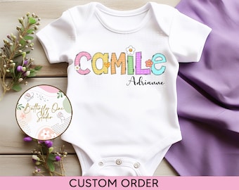 Png ,Cute Custom Name , Girl Name Digital Download, Png Baby Bodysuit Design, Custom Order Personalized, Name Girl. Digital File,Sublimation