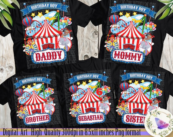 Png Circus Pack /bundle Birthday Boy/girl , PNG Tshirt