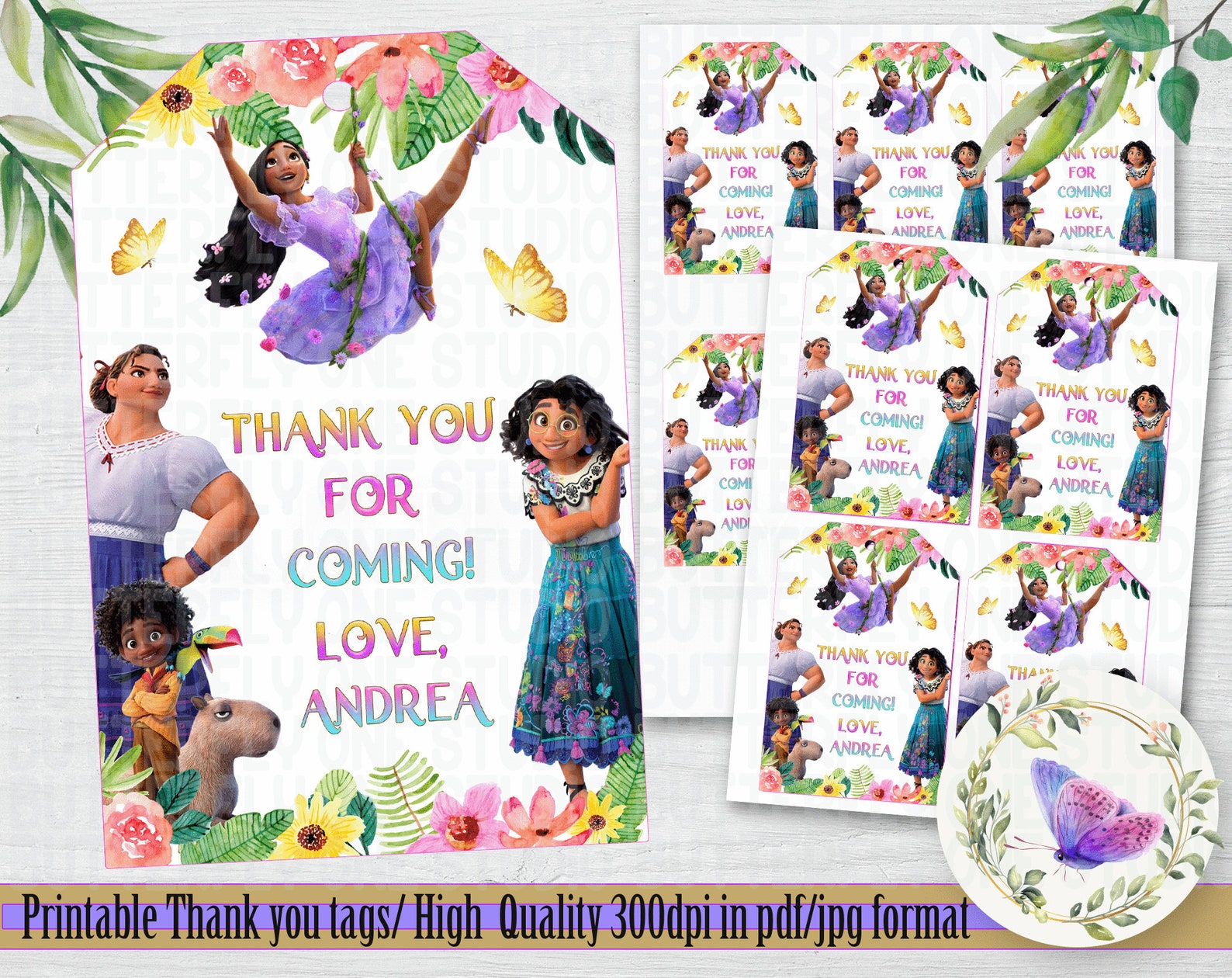 Printable Encanto Thank You Tags Label Encanto Birthday Etsy Printable Encanto Thank You Tags Label Encanto Birthday Etsy