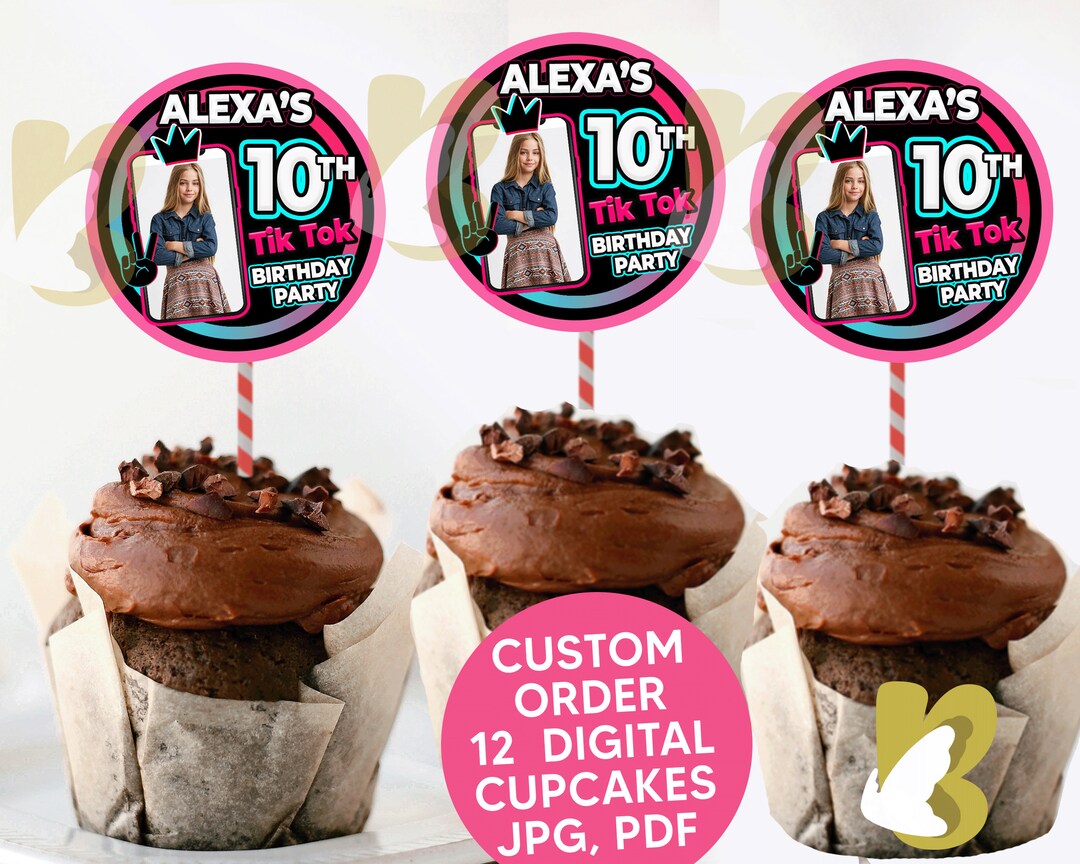 Printable Musical Cupcake Toppers, Musical Custom Cupcake Topper ...