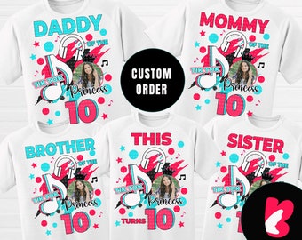Musical Birthday Girl Iron Transfer, Png Digital File, Musical Birthday Party  T-shirt Images, Dtg Prints,  Personalized,  Birthday Clothing