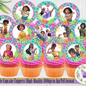 Printable Encanto Cupcake Toppers , Encanto Party Cupcakes  Toppers, Encanto Birthday Cupcakes Toppers,  Encanto Party,  Encanto  Printables