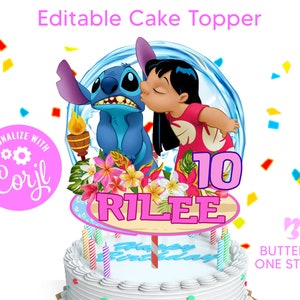 LiloStitch BB Edible Cake Toppers – Cakecery