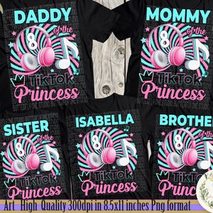 Musical Birthday Girl , Png Digital File, Png Transfer, Musical Birthday Party T-shirt Images, Dtg Prints,  Personalized,  Birthday Clothing