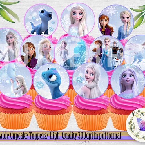 Printable Frozen 2 Cupcake Topper Frozen Elsa Cupcake Topper - Etsy