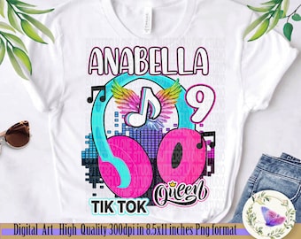 Musical Birthday Girl Iron Transfer, Png Digital File, Musical Birthday Party  T-shirt Images, Sublimation, Personalized,  Birthday Clothing