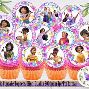 Printable Encanto Cupcake Toppers , Encanto Party Cupcakes  Toppers, Encanto Birthday Cupcakes Toppers,  Encanto Party,  Encanto  Printables