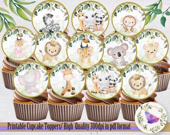 Printable Wild One Cupcakes  Toppers, Wild One Party Cupcakes Topper, Wild One Party Decor, Wild One PartyTheme  CupcakeToppers,Digital File