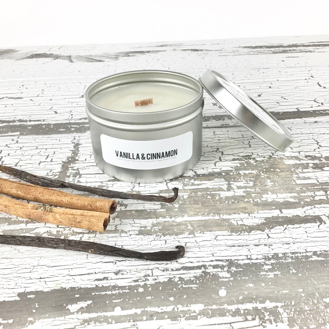 Vanilla scented candle gift set 3 organic soy candles Etsy