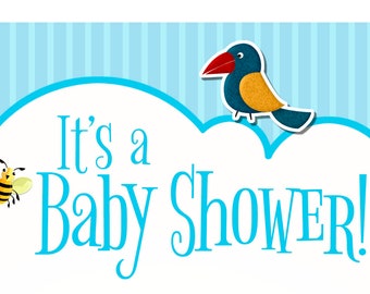 Baby Shower invitation, Boy Baby Shower, Personalized Invitation