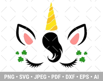 St Patricks Day Unicorn Svg, St Patricks Day Svg Files, St Patricks Day Cricut & Silhouette Files
